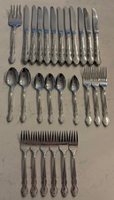 27 PC ONEIDA DOVER  Stainless Steel Flatware Mixed Lot picture