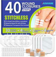 Wound Closure Device - 40 Pack Laceration Closure Kit Zip Stitch Sutures & Wound picture