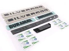 2023 2024 2025 2026  GM Genuine Chevy Silverado Duramax LT Black Emblem Set $125 picture