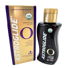 Astroglide O Organic Personal Lubricant Massage Oil 4oz NOS NEW Discontinued picture