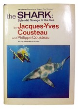 1970 SHARKS Signed JACQUES COUSTEAU & PHILIPPE COUSTEAU Ocean JAWS SHARK WEEK picture