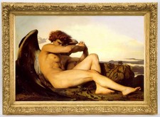 Hand Painted Oil Painting art young male Nude Angel On Canvas 24