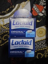 X2 LACTAID Original Lactase Enzyme Supplement - 120 Caplets Two Pack picture