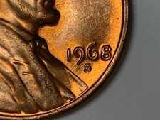 1968 S Lincoln Cent.  Doubled die Obverse. picture