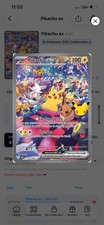 Pikachu ex 150/128 30th Anniversary SIR /night  picture