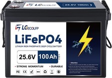 24V 100Ah LiFePO4 Lithium Battery for RV Marine Solar Trolling Motor 100A BMS picture