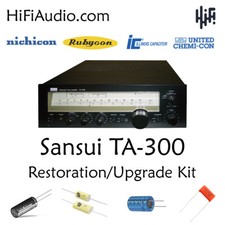 Sansui TA-300 receiver rebuild restoration filter capacitor upgrade kit repair picture