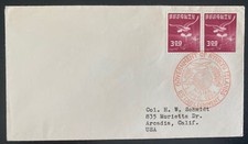 1952 Naha Ryukyu Japan Government Establishment Cover FDC To Arcadia CA USA picture