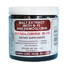 Extracto De Malta Con Hemoglobina Y B-12 Vitaglobina B-12 8 oz picture