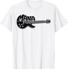 Mana Guitar Heartbeat Music Guitarist Retro Vintage  T-Shirt picture