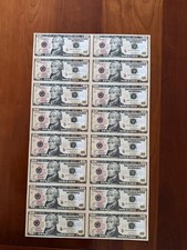 2004A $10 Star Notes - Uncut 16 subject sheet.  Only 640,000 printed. Fr-2039 B* picture