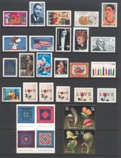 2001 U.S. COMMEMORATIVE YEAR SET *102 STAMPS* WITH 4 SHEETS & AIRMAILS MINT-NH picture