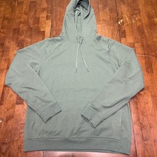 Lululemon City Sweat Pullover Hoodie Mens Large Grey Sage Raglan Sleeve Pocket picture