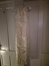 Rare Vintage 1960s Bridal Ensemble 3-Pc Set-Floral Brocade Dress, Coat, Veil Hat picture