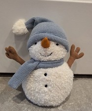 Jellycat London Sammie Snowman Retired Plush Winter Holiday Stuffed Toy Teddy picture