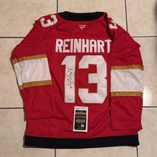 Sam Reinhart Florida Panthers Signed Autographed Jersey JSA COA picture