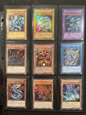 YuGiOh Vintage & Modern Binder Blue Eyes Dark Magician Exodia Red Eyes Holo Lot picture