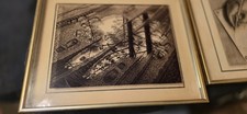 RARE Vintage M.C. Escher Photograph on Glass by Lucid Lines Art Puddle 1970 1974 picture