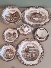 VNTG Johnson Brothers Staffordshire Heritage Hall Ironstone Dinnerware Serveware picture