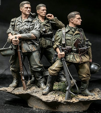 1/16 Resin WW2 German Infantry 3 Soldiers set unpainted unassembled picture