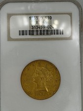 1851 O $10 Liberty Gold Eagle XF 40 Old Holder NGC Coin picture