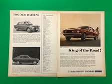 1968 SHELBY GT 350 500 500-KR KR VINTAGE ORIGINAL PRINT AD PRINTED ADVERTISEMENT picture
