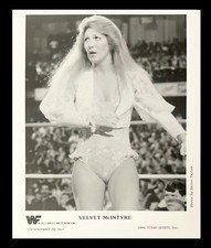 WWE VELVET MCINTYRE OFFICIAL LICENSED ORIGINAL 8X10 PROMO PHOTO FROM 1986 RARE picture