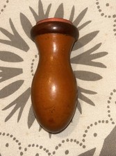 Antique Chinese Moulded Gourd Cricket Cage Late Qing Dynasty Brass Coil Seal picture