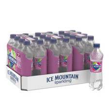 Ice Mountain Sparkling Water Raspberry Lime 16.9 oz Bottles 24 Pack  picture