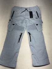 Ride Rich Armored Blue Denim Cargo Motorcycle Pants Kevlar Lined Padded Size 2XL picture