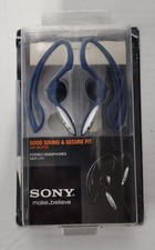 Vintage 2001 Sony MDR-J10 Vertical In Ear Clip On Headphones Blue picture