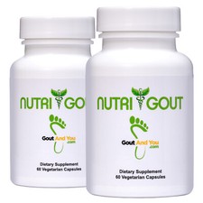 2 Bottles NutriGout Uric Acid Lowering and Gout Supplement from GoutandYou.com picture