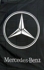 MERCEDES-BENZ VERTICAL 3X5 FLAG picture