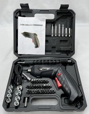 47 Piece LI-ION 3.6 Volt Cordless Screwdriver Set with Case picture