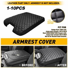 Fit 2013-25 Dodge RAM 1500 2500 3500 Jump Seat Center Console Armrest Cover 10X picture