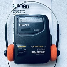 Sony Walkman WM-FX303 AM/FM Radio Cassette Player - New Belt - Reconditioned picture