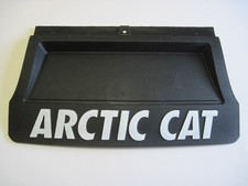 NOS Arctic Cat Black Snowmobile Snowflap Mudflap 1606-507 White Lettering OEM picture