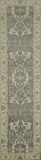 Chic 3x10 Neutral Toned Runner Rug with All-Over Geometric Pattern picture