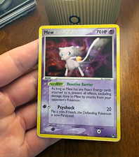 Mew 4/17 POP Series 4 Holo Rare English 2006 (crease/dent) picture