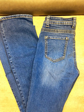 Lee Women’s Mid Rise Straight Stretch Blue Denim Jeans Medium Wash Size 4 picture