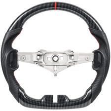 For 2011-17 Jeep Wrangler Grand Cherokee 11-13 Carbon Fiber Black Steering Wheel picture