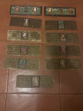 8.5” Vintage Tibetan Wooden Prayer Book Cover - Buddhist Manuscript Panel picture
