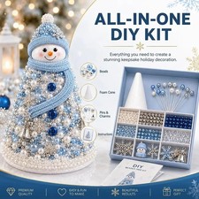 DIY Beaded Christmas Tree Craft Kit Adults Handmade Holiday Christmas Decor Gift picture