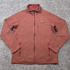 Patagonia Better Sweater Jacket Mens Large New Adobe Red Full Zip Fleece 25527 picture