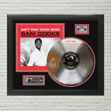 Sam Cooke - A Change Is Gonna Come etched limited edition silver framed display  picture