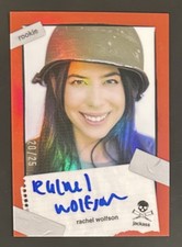 2022 Zerocool Jackass Signatures On Card Auto Red 20/25 Rachel Wolfson #js-rw picture