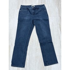 J. Jill Smooth Fit Straight Leg Jeans Dark Indigo Size 10 Petite RN 97641 picture