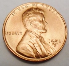 1951 D Lincoln Wheat Cent / Penny  AVE CIRCULATED  **FREE SHIPPING** picture