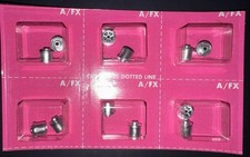 VTG - 12x Early Aurora AFX High Luster Silver Rear Wheels #8527 - NOS picture