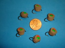 FLY FISHING FLIES - Tan FOAM PELLET FLY size #8 (6 pcs.) picture